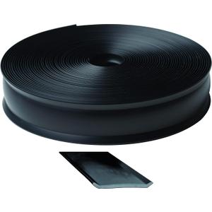 RV Designer 3/4 Inch Wide Vinyl Trim Insert for RVs - Flexible Molding, Exterior Use, and Roof Edge Molding - Ideal for Travel Trailers and Campers, Heavy Duty, 50 Foot Roll, Black
