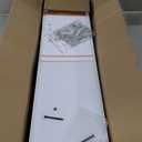 upsimples 23.6" Long Floating Shelves for Wall, Room Decor Set of 2, White, 23.6in