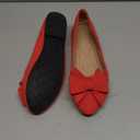 SAILING LU Bow-Knot Ballet Flats for Women Pointed Toe Crystals Wedding Shoes Comfort Light Weight Loafers, Size 9