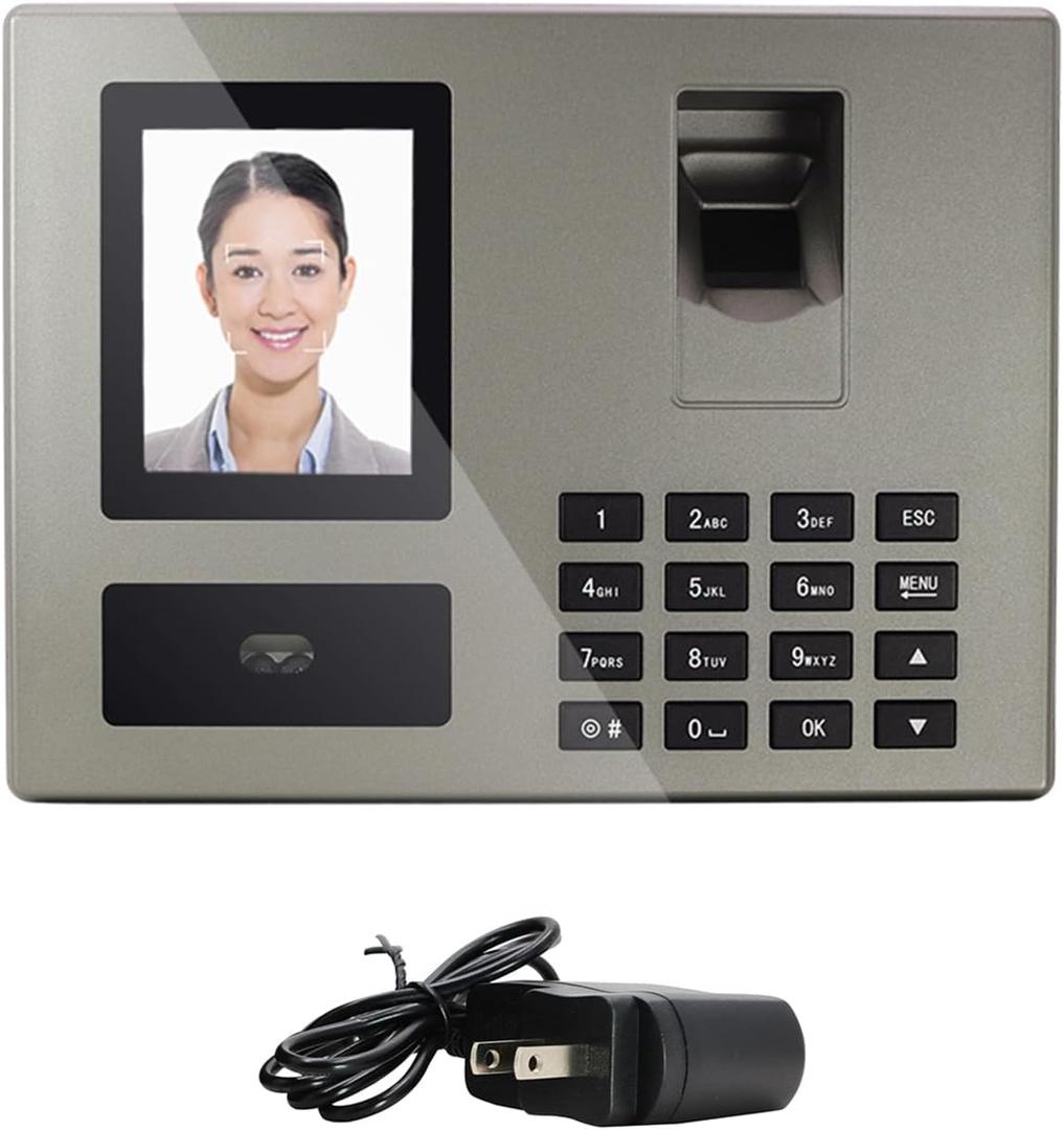 BISOFICE Intelligent Face Biometric Fingerprint Password Employee Attendance Machine 2.8 inch TFT Screen Infrared Dual-Camera Fast to Identify Support Data Output 8 System Languages