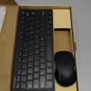 TECKNET Wireless Keyboard and Mouse Combo, Mini Cordless Computer Keyboard and Mouse Set 2.4GHz, Silent Adjustable 1600 DPI, Quiet Click, Lag-Free for Computer, Laptop, PC, Windows, Mac, Chrome OS (Black)