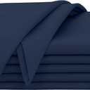 Cloth Napkins Set of 6, 18x18 Inches, 100% Cotton, Washable, Soft & Absorbent, Perfect for Wedding, Christmas, ‎Thanksgiving Dinners - Pageant Blue