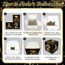 2026 Graduation Decorations Class of 2026 Black and Gold Congrats Grad Balloons,Banner,Backdrop,Photo Booth Props,Cards Boxes Kit for Graduation Party Decorations in Indoor or Outdoor (Graduation)