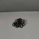 32 Pieces Metal Drapery Curtain Rings Curtain Hanging Rings and 32 Pieces Metal Curtain Drapery Pin Hooks for Window Door Shower Curtain, 30 mm/1.18 inch Internal Diameter (Black) (32 sets)