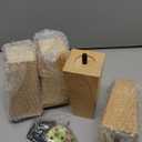 Albo Wood Furniture Legs 6 inch, Heavy Duty Sofa Legs, Pack of 4 Square Couch Legs Covered with Clear Varnish, Sofa Replacement Parts, for Dresser Legs, Sideboard, Recliner Couch, Circle Chair