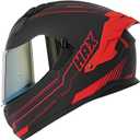 HAX Obsidian Dual Visor Full Face Motorcycle Helmet Large
