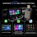 Wireless CarPlay Android Auto Adapter AI Magic Box, Built-in Play Store Netflix YouTube TikTok, HD Screen Mirroring, Plug and Play Video Adapter for OEM Factory Wired CarPlay Vehicles