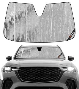 Pigenius Windshield Sunshade for Mazda CX-70 2025-2026, CX-90 2024-2026 Front Window Sun Shade - AstraGuard