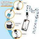 2 x Phone Lanyard Crossbody Phone Strap, Tropical Cell Phone Lanyard for Around The Neck Shoulder Wristlet Strap (Dolphins)