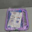 BMOUO Kids Case for iPad 9th/8th/7th Generation, with Built-in Screen Protector, Shockproof Handle Stand Kids iPad 10.2" Case 2021/2020/2019, Light Purple