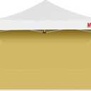 MASTERCANOPY 12x12ft Canopy SunWall Instant Canopy SideWall for Pop Up Canopy Tent Gazebos, UV Protection Sidewall Only, Spliceable (1 Pack, Beige)