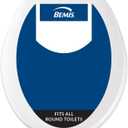 Bemis 70 Durable Plastic Toilet Seat, Round, White