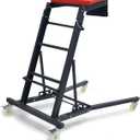 Large Topside Creeper 48"-76" Height Range, 400 LBS Capacity Automotive Creeper Top Side Creeper Foldable Car Creeper with 4 Caster Wheels and Padded Deck for Auto Repair Maintenance