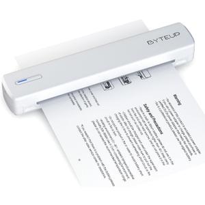 ByteUp C80 Portable Inkless Thermal Printer, Wireless Bluetooth Travel Printer for iOS/ Android/ Laptop, Supports 8.5"x11" US Letter Paper for Office, Home, Car & Tattoo Transfer