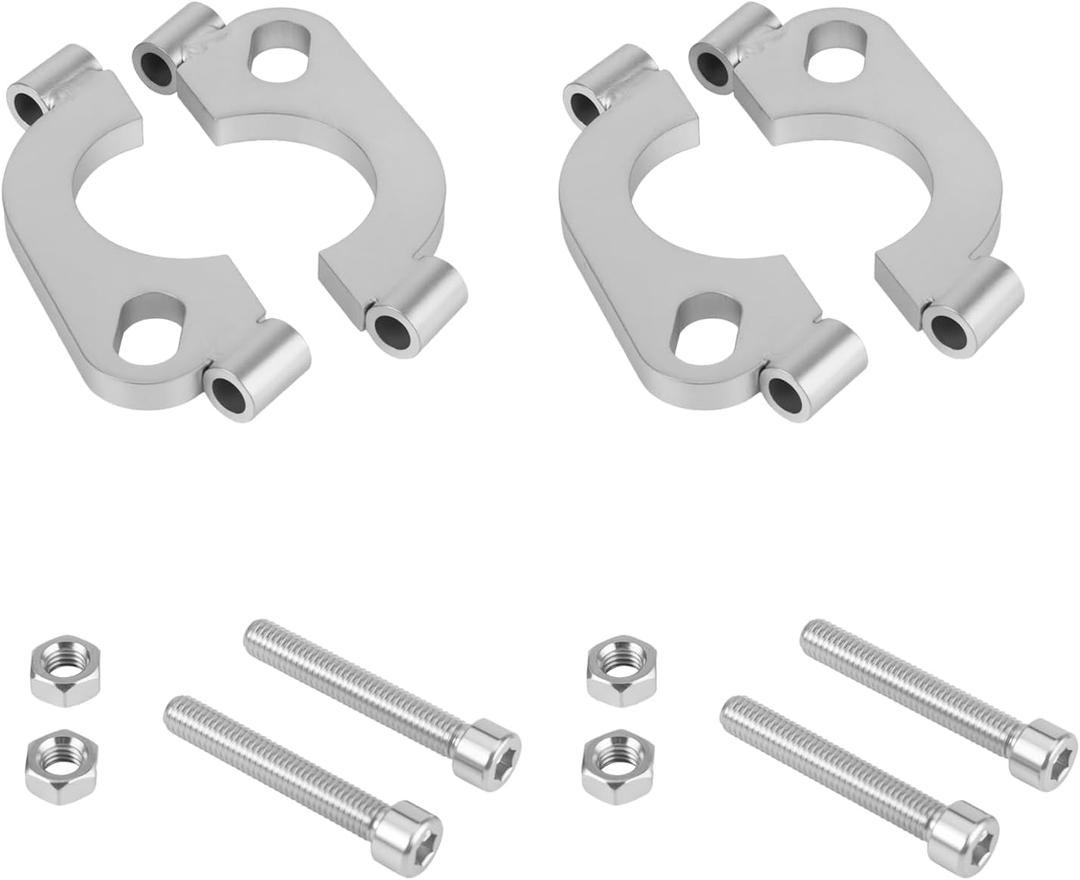 1.75 inch Split Flange Repair Kit,2 Packs Exhaust Flange Flat Split Flange Repair Replacement Kit with 2 Bolts