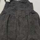 SOLY HUX Women's Plus Size Scoop Neck Denim Dress Sleeveless A Line Flowy Mini Jean Dresses, size M