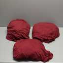 Fanfanwin 3 Pcs Sofa Slipcover Set for Couch Cushion Durable Washable High Elastic Stretchable Furniture Couch Covers with Skirt for Sofa Loveseat Arm Chair (Burgundy,Milk Silk)