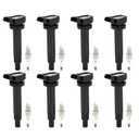 Autodevil UF267 Set of 6 Ignition Coil Iridium Spark Plug Fits for 1999-2008 Avalon Camry Sienna Solara Highlander ES300 ES330 RX300 3.0L V6 OE 610-58572, 9091902234, 9008019016