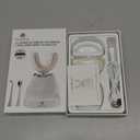 Electric Toothbrush for Adults, U Shaped Automatic Toothbrush for 360-degree Cleaning, 3 Modes for Whitening, Wireless Charging Kit for Travel or Home(White)