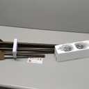 KAMANINA 1 Inch Double Curtain Rods 72 to 144 Inches (6-12 Feet) Telescoping Heavy Duty Drapery Rod for Windows 66 to 120, Netted Texture Finials, Antique Bronze