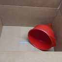 WirthCo 32006 Funnel King Red Polyethylene Funnel with Screen/Strainer, Funnel for Oil, Fuel, Gas, and Automotive, Large 6-quart Capacity