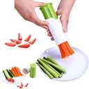 YOVQNMX Cucumber Strawberry Grape Slicer, Carrot Potato Cutter, Creative Kitchen Tools, Multi-Function Fruit And Vegetable Slicer, Salad Making Pizza Fruit Dispenser
