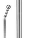 SMARTAKE Paper Towel Holder, Paper Towel Dispenser Standing Weighted Base Non Slip, Spring Arm for Easy Tear, Stainless Steel Paper Towel Holder for Home Kitchen Countertop Tabletop, Silver