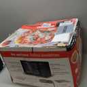 Gourmia Toaster Oven Air Fryer Combo 17 cooking presets 1700W french door digital air fryer oven 24L capacity accessories, convection rack, baking pan tray recipe book GTF7460,Large,Black