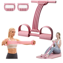 3 in 1 Adjustable Pedal Resistance Band, 8-Tube Multifunction Tension Rope, Natural Latex sit-up Trainer Resistance Band Suitable for Fat Loss and Full-Body Shaping Workout