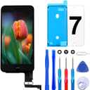 Brinonac Screen Replacement for iPhone 7 4.7 inch LCD Digitizer Touch Screen LCD Replacement Screen Frame Assembly Full Set with Tools and Screen Protector (Black)