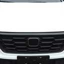 Car Accessories Exterior Front Bumper Engine Lid Grill Grille cover Trim Compatible with Honda CR-V CRV 2023 2024 2025 2026 (Glossy Black) 3PCS ABS