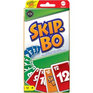 Mattel Games, Skip-BO Card Games for Ages +7, Card sequencying Family Game from UNO Creators, 52370