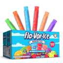 Fla-Vor-Ice Popsicle Variety Pack of 1.5 Oz Freezer Bars, Assorted Flavors, 100 Count (EXP 02/29/28)