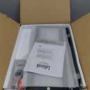 Double Layer Bamboo Bread Box for Kitchen Counter-Large Capacity Bread Storage Container Farmhouse Bread Box with Window Bread Holder (Black)