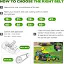 Lawn Mower Deck Belt for John Deere Scotts M118685 G100 GT225 GT235 345 LX277AWS 54" Deck 120" x 5/8"
