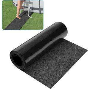 codree 10 Ft x 16 Inch Above Ground Pools Pathways- Absorb Water Pools Ground Walkways- Pool Spa Floor Mat Pad for Above Ground Pools, Spas, Hot Tubs