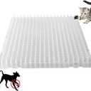 16" x 13" Cat Spike Mat Outdoor Indoor Cat Deterrent Scat Mat Keep Cats/Dogs Off Counter Pet Deterrent Training Mats Plastic Mats with Spikes (18.3 Sq.ft) (10)