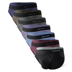 DAVID ARCHY Mens Underwear Briefs Bamboo Rayon Soft Breathable No Fly Support Pouch Underwear For Men 7 Packs L