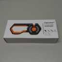 6-Stage Knife Sharpener - Premium Kitchen Knife Sharpeners - Adjustable Handheld Manual Knife Sharpeners for Kitchen Knives, Scissor and Chef Knife.Easy for beginners to use (ORANGE)