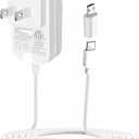 TKDY 5V 1.5A Power Adapter Charger, DC 5 Volt 1A 0.5A Power Supply Cord, with USB Type C and Micro USB Port, fit for DC5V 5Vdc Kindle Paperwhite Speaker Tablet Android Smartphones and More.