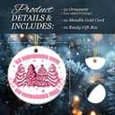 2 x Gift for Girls Ornament 2025, Oh Christmas Tree Ornament  Cute Pink Christmas Tree Decoration, Sweet Treat Cookie, Fun Holiday Dcor Gift for Girls, Friends, or Pink Lovers