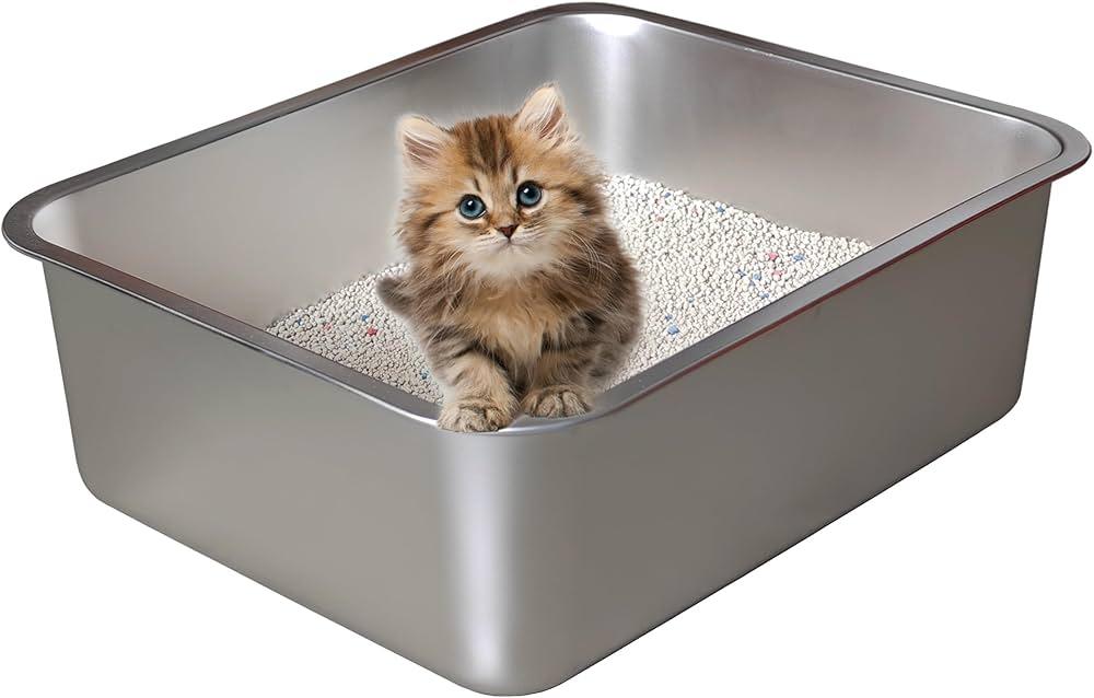 Stainless Steel Cat Litter Box Set
23x16inch
