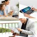 kenke Hybrid Case for iPad (A16) 11 Inch 2025, iPad 10th Generation Case 10.9 Inch 2022 with Pencil Holder, Detachable Cover with Clear Hard Back Shell, Auto Sleep/Wake, Black