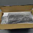 SONGMICS Umbrella Stand, Metal Umbrella Holder for Entryway, with Water Tray and 4 Hooks, 6.7 x 6.7 x 16.1 Inches, Round, Ink Black ULUC024B01