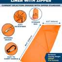 The Friendly Swede Sleeping Bag Liner Ultralight Polyester or Cold Weather Microfiber Adult Sleep Sack- Camping Sheets - Travel Sleeping Bag with Pocket-Size Stuff Sack