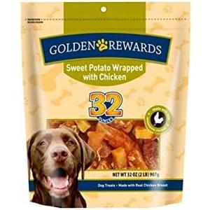 Golden Rewards Sweet Potato Wrapped with Chicken 32oz bag (1)