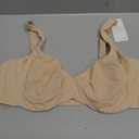 FeelinGirl Bras for Women Unlined No Padding Comfort Underwire Plus Size Full Coverage Seamless Plunge Everyday Bras (38D, Skin)