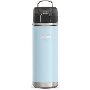 THERMOS ICON SERIES Stainless Steel Water Bottle with Spout - 24 Ounce, Glacier - Vacuum Insulated Water Bottle with Lid