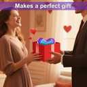 Prismatic Rainbow Heart Shaped Party Lights for Graduation, Christmas and Valentine's Day Celebrations - Decorative Night Lights to Teen Valentines Gifts (Love)