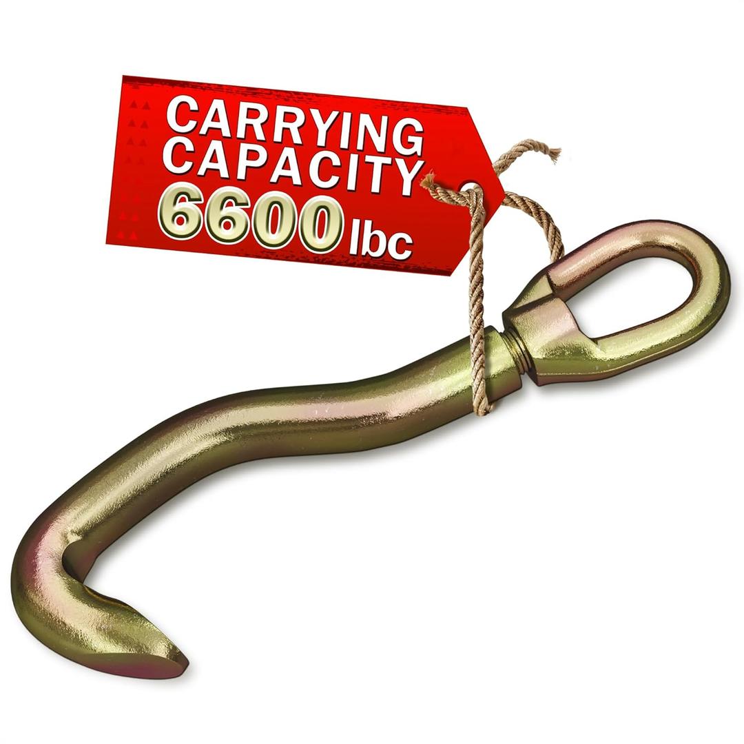 Car Frame Puller Hook 12.99x3.39", 3000Kg Carrying Capacity - Rust-Free & Durable Shape, Strong Fixation - Auto Body Pulling Clamp for Large Vehicle Only | Auto Body Tools for Garage & Repair Shop Use